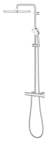 Душевая система GROHE Tempesta Cosmopolitan 250 CUBE с термостатом, хром (26689000) Душевая система GROHE Tempesta Cosmopolitan 250 CUBE с термостатом, хром (26689000)