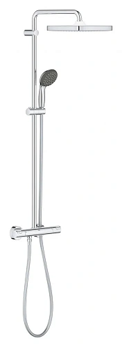 Душевая система GROHE Vitalio Start 250 CUBE с термостатом, хром (26696000) Душевая система GROHE Vitalio Start 250 CUBE с термостатом, хром (26696000)