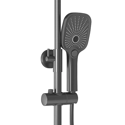 Душевая система GROSSMAN Advans 500.K35.09.420 графит сатиновый Душевая система GROSSMAN Advans 500.K35.09.420 графит сатиновый