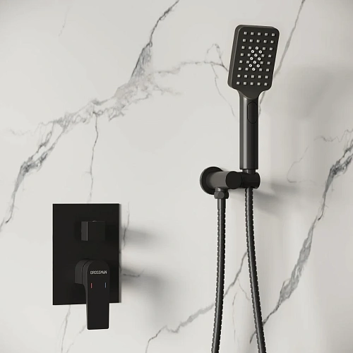 Душевая система GROSSMAN Classic 501.K35.04.210 скрытого монтажа черный матовый Душевая система GROSSMAN Classic 501.K35.04.210 скрытого монтажа черный матовый