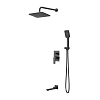 Душевая система GROSSMAN Classic 501.K35.04.210 скрытого монтажа черный матовый