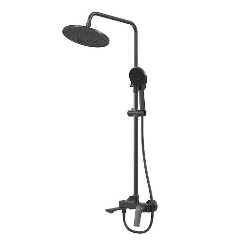 Душевая система GROSSMAN Galaxy 500.K35.01.210 черный матовый Душевая система GROSSMAN Galaxy 500.K35.01.210 черный матовый