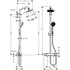 Душевая система hansgrohe Croma 160 Showerpipe с термостатом 27135000 Душевая система hansgrohe Croma 160 Showerpipe с термостатом 27135000