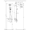 Душевая система hansgrohe Croma 220 Showerpipe с термостатом 27185000 Душевая система hansgrohe Croma 220 Showerpipe с термостатом 27185000