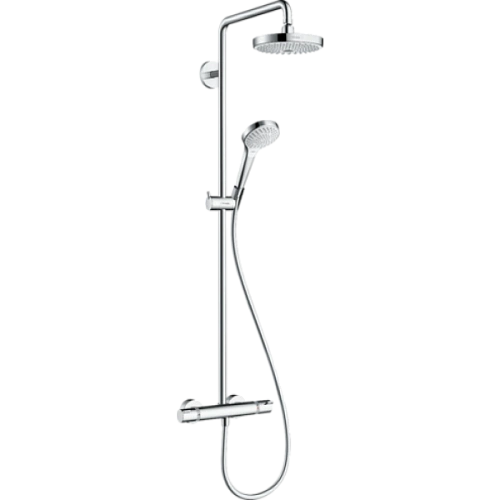 Душевая система hansgrohe Croma Select S 180 2jet с термостатом 27253400 Душевая система hansgrohe Croma Select S 180 2jet с термостатом 27253400