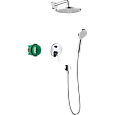 Душевая система Hansgrohe Crometta скрытого монтажа 240 1jet с однорычажным смесителем, 27958000, хр Душевая система Hansgrohe Crometta скрытого монтажа 240 1jet с однорычажным смесителем, 27958000, хр