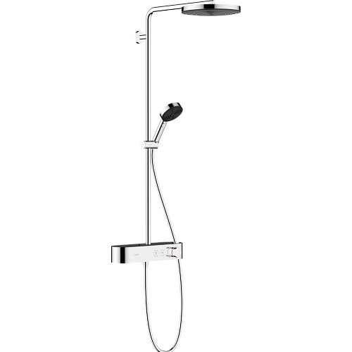 Душевая система Hansgrohe Pulsify S Showerpipe 260 1jet с термостатом для ванны 24220000, хром Душевая система Hansgrohe Pulsify S Showerpipe 260 1jet с термостатом для ванны 24220000, хром