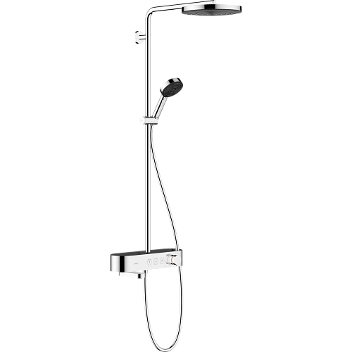 Душевая система Hansgrohe Pulsify S Showerpipe 260 1jet с термостатом для ванны 24230000, хром Душевая система Hansgrohe Pulsify S Showerpipe 260 1jet с термостатом для ванны 24230000, хром