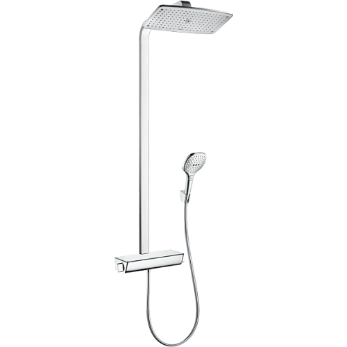 Душевая система Hansgrohe Raindance E с термостатом Showerpipe 360 1jet EcoSmart 9 л/мин. 27286000, Душевая система Hansgrohe Raindance E с термостатом Showerpipe 360 1jet EcoSmart 9 л/мин. 27286000,