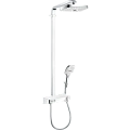 Душевая система hansgrohe Raindance Select E 300 2jet Showerpipe с термостатом, белый/хром 27126400 Душевая система hansgrohe Raindance Select E 300 2jet Showerpipe с термостатом, белый/хром 27126400