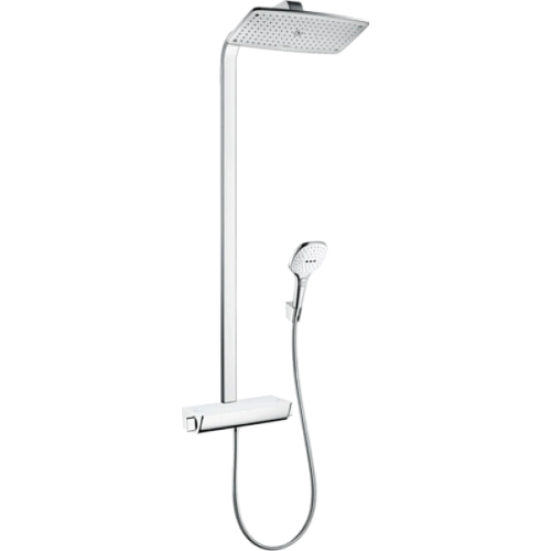Душевая система hansgrohe Raindance Select E 360 Showerpipe с термостатом, белый/хром 27112400 Душевая система hansgrohe Raindance Select E 360 Showerpipe с термостатом, белый/хром 27112400
