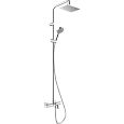 Душевая система Hansgrohe Showerpipe 230 1jet с термостатом для ванны Vernis Shape 26284000, хром Душевая система Hansgrohe Showerpipe 230 1jet с термостатом для ванны Vernis Shape 26284000, хром
