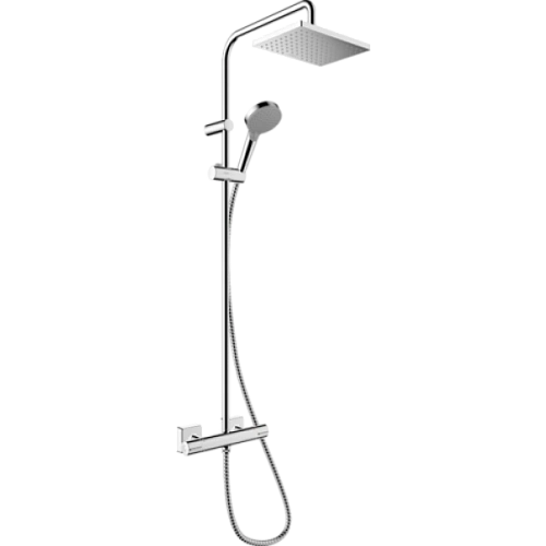 Душевая система Hansgrohe Showerpipe 230 1jet с термостатом, Green Vernis Shape 26319000, хром Душевая система Hansgrohe Showerpipe 230 1jet с термостатом, Green Vernis Shape 26319000, хром