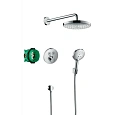 Душевая система Hansgrohe ShowerSelect S, хром 27297000 скрытого монтажа с термостатом Душевая система Hansgrohe ShowerSelect S, хром 27297000 скрытого монтажа с термостатом