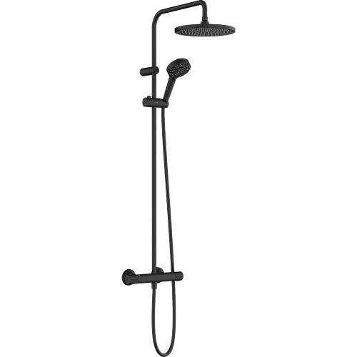 Душевая система Hansgrohe Vernis Blend Showerpipe 240 1jet с термостатом 26426670, матовый черный Душевая система Hansgrohe Vernis Blend Showerpipe 240 1jet с термостатом 26426670, матовый черный