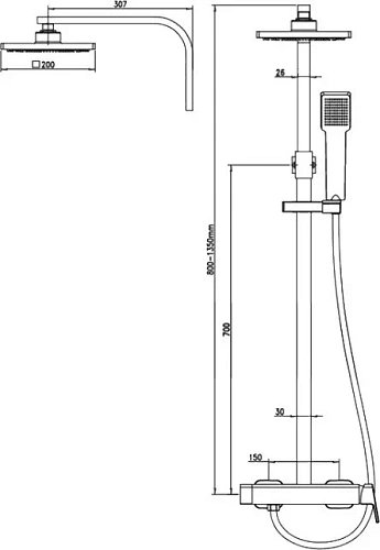 Душевая система Kaiser 34282 Душевая система Kaiser 34282