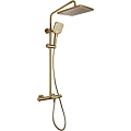 Душевая система Kaiser Serio 05382-3 с термостатом Шлифованное золото Душевая система Kaiser Serio 05382-3 с термостатом Шлифованное золото