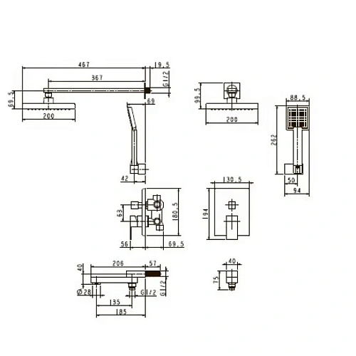 Душевая система Kaiser Sonat 34677 Душевая система Kaiser Sonat 34677