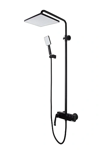 Душевая система Kaiser Strike 09182-2 черный матовый Душевая система Kaiser Strike 09182-2 черный матовый