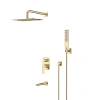 Душевая система Lemark Ursus LM7222BG встраиваемая, брашированное золото