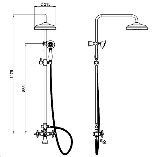 Душевая система Roca Carmen 5A9A4BC00 Душевая система Roca Carmen 5A9A4BC00