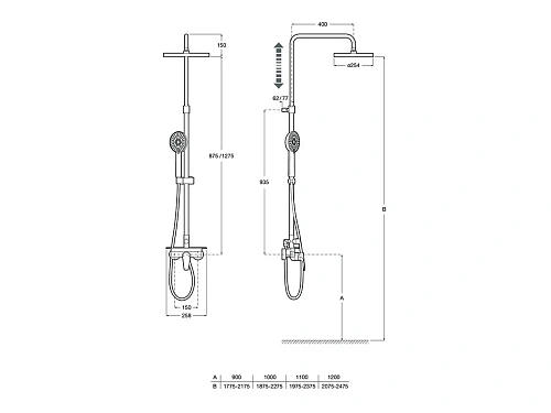 Душевая система Roca Even-M Round 5A9790C00 Душевая система Roca Even-M Round 5A9790C00