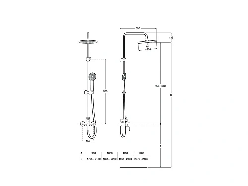 Душевая система Roca L20 5A9709C00 Душевая система Roca L20 5A9709C00