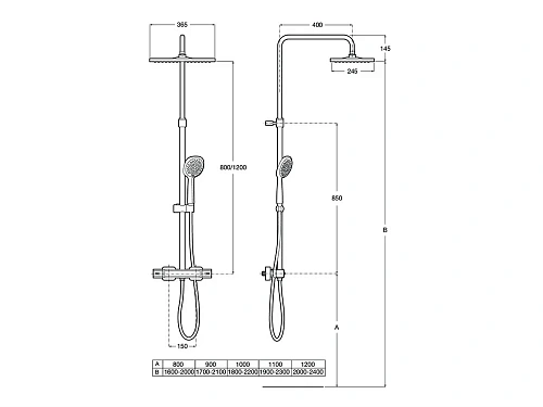 Душевая система Roca Level-T 5A201AC00 Душевая система Roca Level-T 5A201AC00