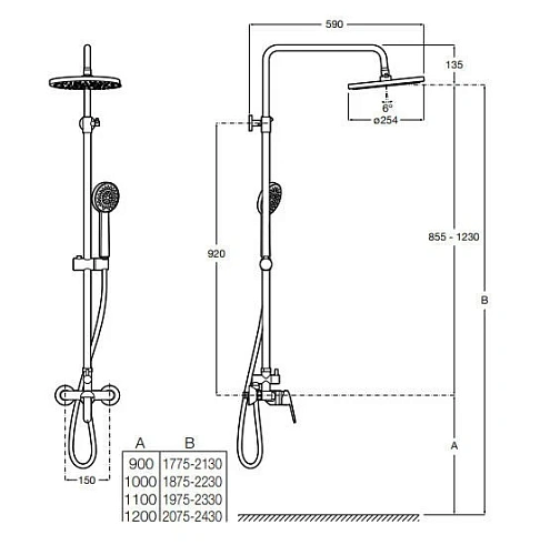 Душевая система Roca Victoria Plus 5A9A25C00 Душевая система Roca Victoria Plus 5A9A25C00