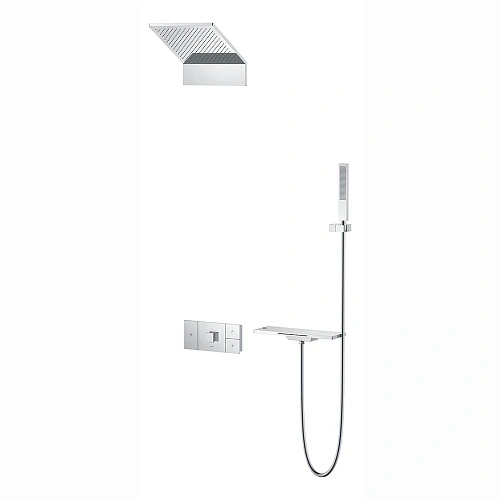 Душевая система Vincea Futura VSFW-2F11TCH термостатический встраиваемая, 3 режима, хром Душевая система Vincea Futura VSFW-2F11TCH термостатический встраиваемая, 3 режима, хром