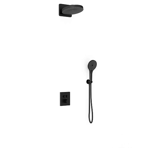Душевая система Vincea Inspire VSFW-3I21T1MB встраиваемая, термостатический, 2 режима, черный Душевая система Vincea Inspire VSFW-3I21T1MB встраиваемая, термостатический, 2 режима, черный