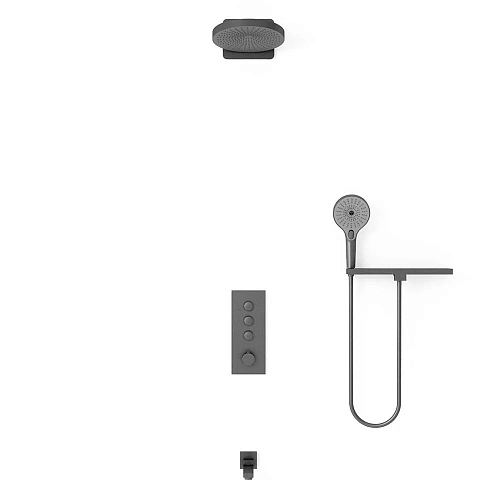 Душевая система Vincea Inspire VSFW-433TI1RGM встраиваемая, вороненая сталь Душевая система Vincea Inspire VSFW-433TI1RGM встраиваемая, вороненая сталь