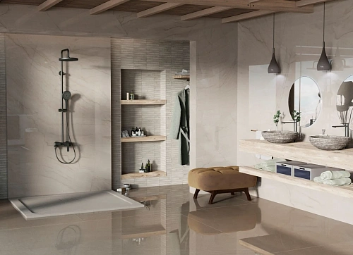 Душевая система Vincea VSFS-413MB с изливом, черный матовый Душевая система Vincea VSFS-413MB с изливом, черный матовый