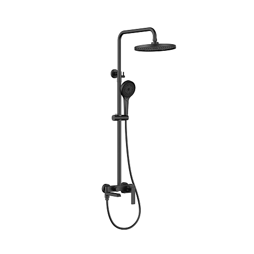 Душевая система Vincea VSFS-413MB с изливом, черный матовый Душевая система Vincea VSFS-413MB с изливом, черный матовый