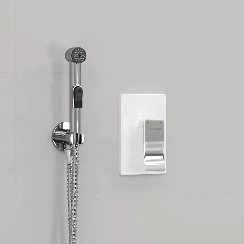 Душевая система WasserKRAFT A010657WHITE со шлангом 120 см белый/хром Душевая система WasserKRAFT A010657WHITE со шлангом 120 см белый/хром