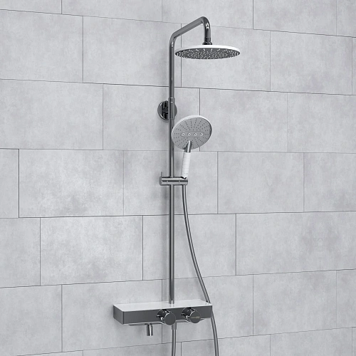Душевая система WasserKRAFT A113.067.059.CH Thermo с термостатом хром Душевая система WasserKRAFT A113.067.059.CH Thermo с термостатом хром