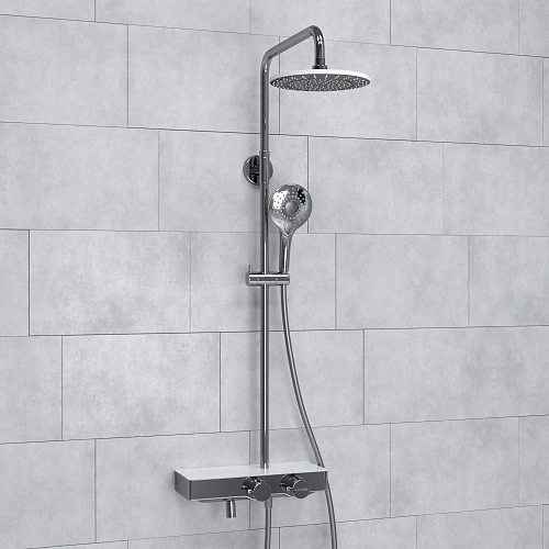 Душевая система WasserKRAFT A113.067.101.CH Thermo с термостатом хром Душевая система WasserKRAFT A113.067.101.CH Thermo с термостатом хром