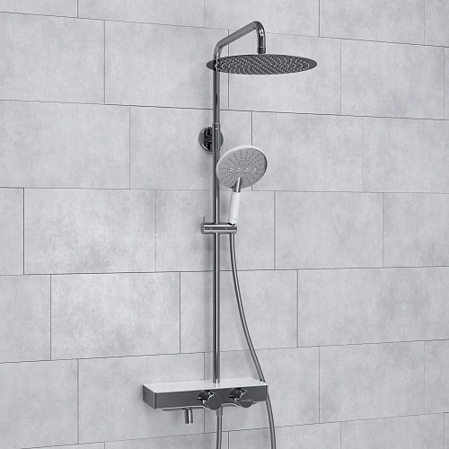 Душевая система WasserKRAFT A113.116.059.CH Thermo с термостатом хром Душевая система WasserKRAFT A113.116.059.CH Thermo с термостатом хром
