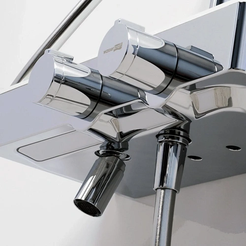 Душевая система WasserKRAFT A113.116.155.CH Thermo с термостатом хром Душевая система WasserKRAFT A113.116.155.CH Thermo с термостатом хром