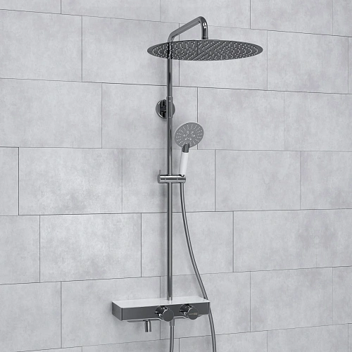 Душевая система WasserKRAFT A113.117.058.CH Thermo с термостатом хром Душевая система WasserKRAFT A113.117.058.CH Thermo с термостатом хром