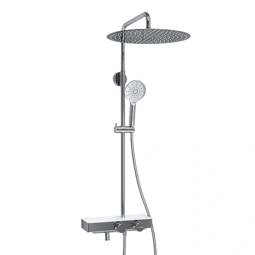 Душевая система WasserKRAFT A113.117.127.CH Thermo с термостатом хром Душевая система WasserKRAFT A113.117.127.CH Thermo с термостатом хром