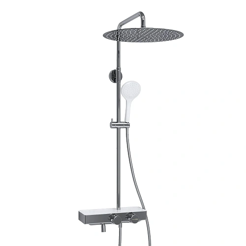 Душевая система WasserKRAFT A113.117.155.CH Thermo с термостатом хром Душевая система WasserKRAFT A113.117.155.CH Thermo с термостатом хром