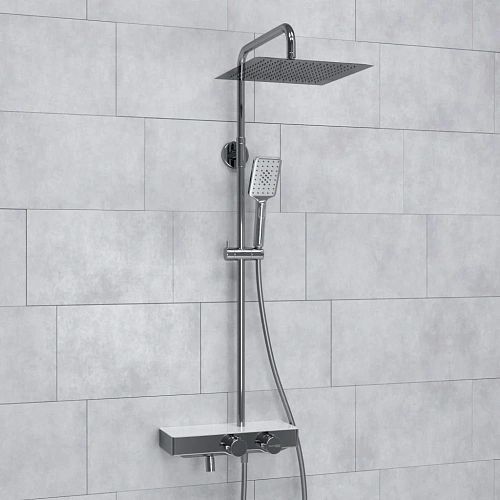Душевая система WasserKRAFT A113.118.126.CH Thermo с термостатом хром Душевая система WasserKRAFT A113.118.126.CH Thermo с термостатом хром