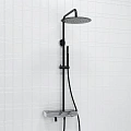 Душевая система WasserKRAFT A114.160.217.CB Thermo с термостатом черный Душевая система WasserKRAFT A114.160.217.CB Thermo с термостатом черный
