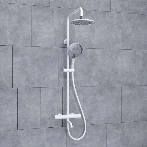 Душевая система WasserKRAFT A188.067.059.WM Thermo с термостатом белый Душевая система WasserKRAFT A188.067.059.WM Thermo с термостатом белый