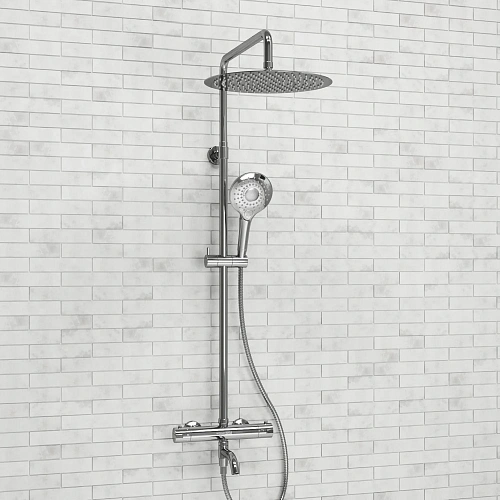 Душевая система WasserKRAFT A188.116.101.010.CH Thermo с термостатом хром Душевая система WasserKRAFT A188.116.101.010.CH Thermo с термостатом хром