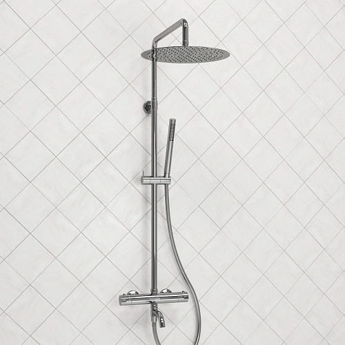 Душевая система WasserKRAFT A188.116.137.087.CH Thermo с термостатом хром Душевая система WasserKRAFT A188.116.137.087.CH Thermo с термостатом хром