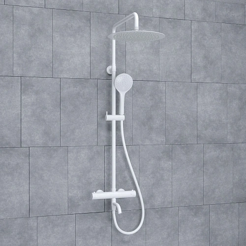 Душевая система WasserKRAFT A188.161.155.WM Thermo с термостатом белый Душевая система WasserKRAFT A188.161.155.WM Thermo с термостатом белый