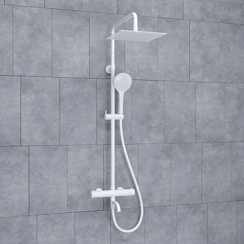 Душевая система WasserKRAFT A188.254.155.WM Thermo с термостатом белый Душевая система WasserKRAFT A188.254.155.WM Thermo с термостатом белый