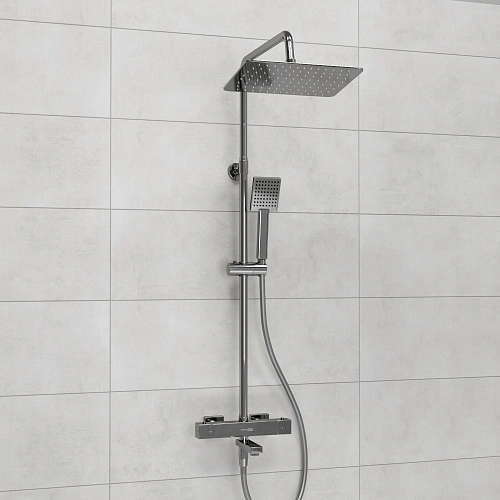 Душевая система WasserKRAFT A199.069.141.087.CH Thermo с термостатом хром Душевая система WasserKRAFT A199.069.141.087.CH Thermo с термостатом хром